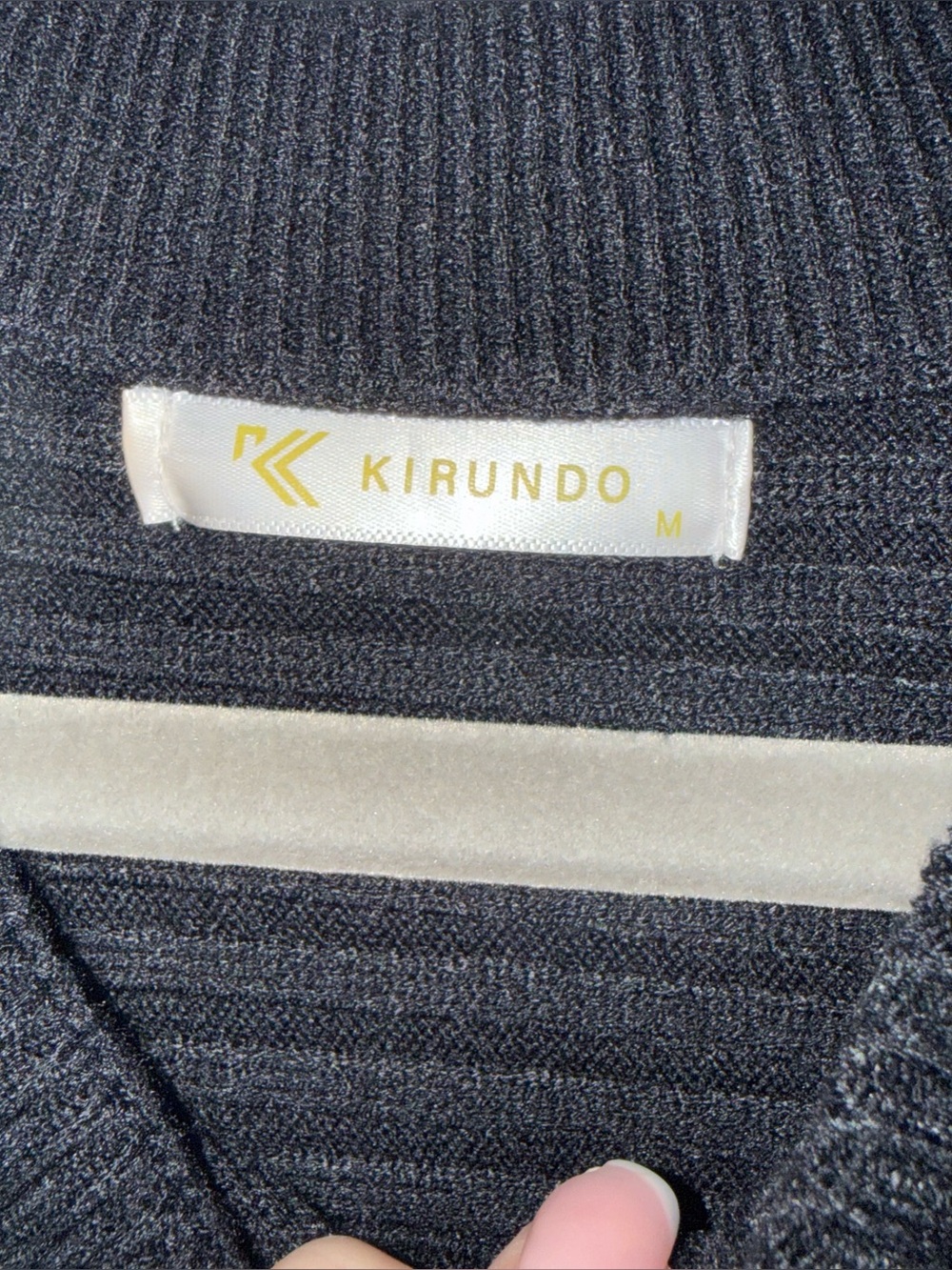 Black Ribbed Sweater - Picture 4 of 7